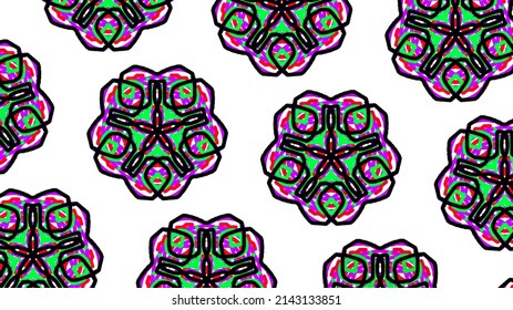 Seamless Pattern Tile With Mandalas. Vintage Decorative Elements. Hand Drawn Background. Sri Lankan, Islam, Arabic, Indian, Ottoman Motifs. Perfect For Printing On Fabric Or Paper.