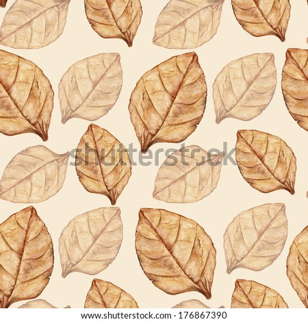 Seamless pattern with tobacco