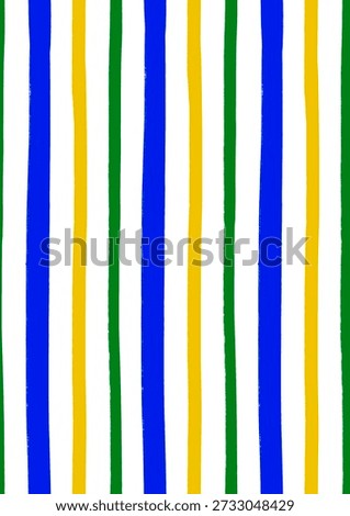Seamless pattern of vertical stripes in the colors of Brazil for various uses and applications.