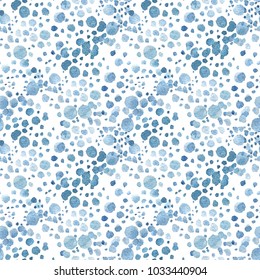 Seamless Pattern With Watercolor Sea Foam Texture