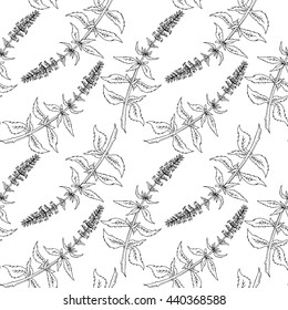 Floral Watercolor Texture Repeat Modern Pattern Stock Illustration ...