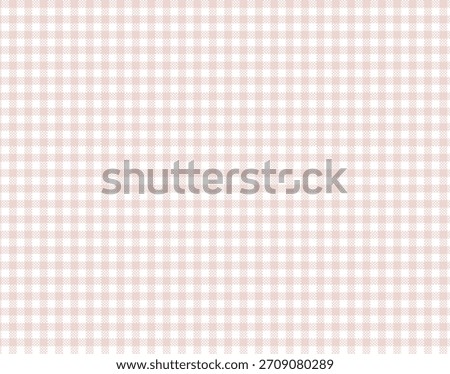 Seamless pink gingham check pattern background with soft pastel colors. Ideal for textile, fabric, wrapping paper, wallpaper, retro designs, kitchen decor, and cute background projects.
