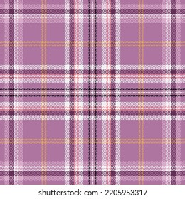 Seamless Purple Tartan Pattern. Scottish Kilt Ornament.  Cage Background.