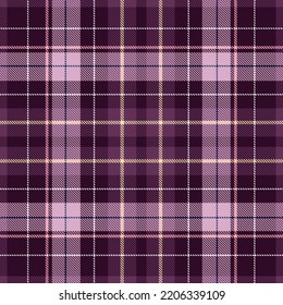 Seamless Purple Tartan Pattern. Scottish Kilt Ornament.  Cage Background.