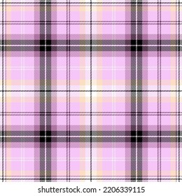 Seamless Purple Tartan Pattern. Scottish Kilt Ornament.  Cage Background.