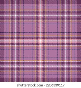 Seamless Purple Tartan Pattern. Scottish Kilt Ornament.  Cage Background.