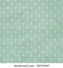 Seamless Raindrops Pattern On Paper Texture