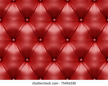 Seamless Red Leather Texture