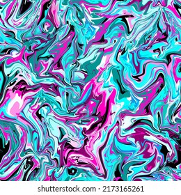 Seamless Repeat Marble Oil Slick Pattern