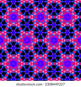 seamless repeated pattern with fractals