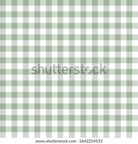 Seamless sage green gingham pattern – soft muted checks in a modern rustic grid for wallpaper, fabric design, or botanical-inspired decor