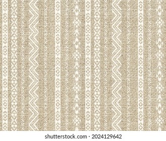 Seamless Saudi Arabia Traditional Pattern Texture Rug beige Background. fabric texture. can be used for textile.Ethnic Neckline doodle Tribal Aztec Seamless stripe Pattern. 