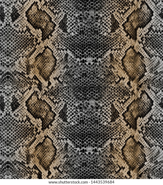Seamless Snake Skin Texture Pattern Stock Illustration 1443539684 ...