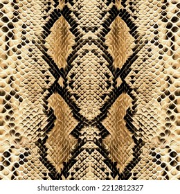 Seamless Snake Texture Python Skin Animal Stock Illustration 2212812327 