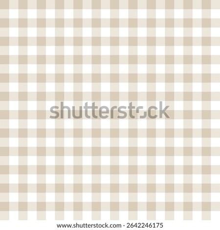 Seamless soft beige gingham pattern with vintage charm – warm neutral checks ideal for fabric, wallpaper, or minimalist digital designs