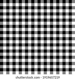 Seamless tartan pattern checkered background. black white lumberjack plaid print.