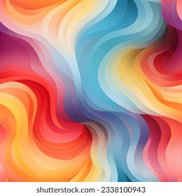 Seamless Tech Fusion: Abstract soft tones rainbow colors Seamless Print, Perfect for Various Designs. - High-tech visuals, Versatile print for multiple uses, Futuristic pattern, pink, fusion, Dynamic. - Powered by Shutterstock