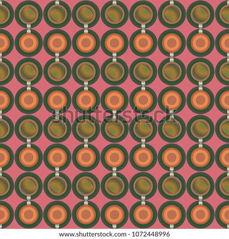 Seamless texture with colored circle pattern for background.
