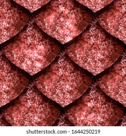 Seamless Texture Of Dragon Scales, Reptile Skin Background