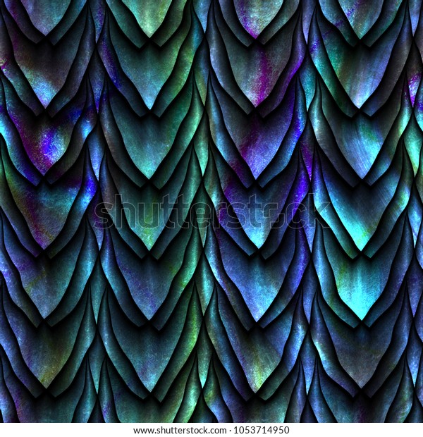 dragon scales texture seamless brush for paint tool sai