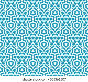 Seamless texture of floral ornament. Optical illusion. raster copy illustration. For the interior design, printing, web and textile design.
