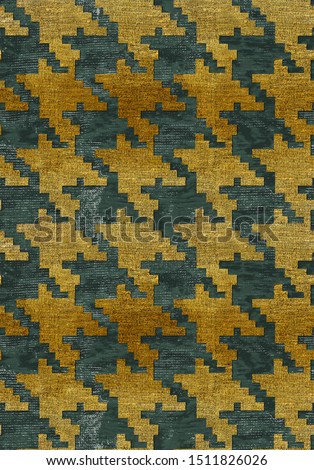 Seamless Textured Large Houndstooth Pattern High Detailed Design Perfect for Interior and Fashion Print Allover Rapport