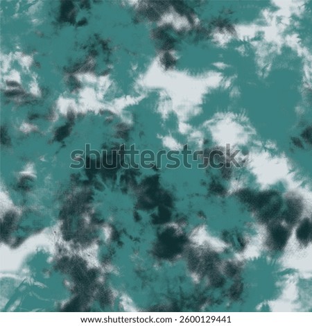 Seamless Tie Dye Pattern - Teal