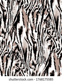 Seamless Tiger Leopard Print Pattern