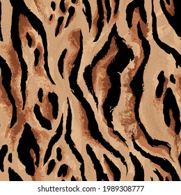 seamless tiger, leopard skin pattern
