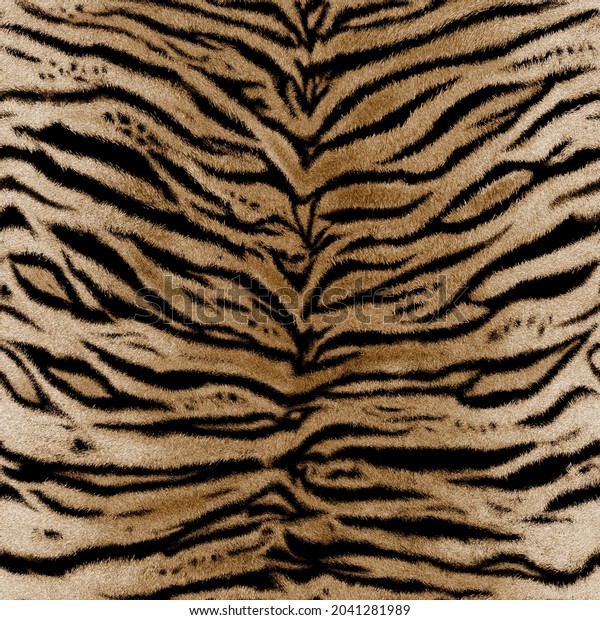 Seamless tiger skin\
pattern. Animal\
skin