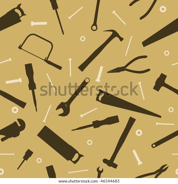 Seamless Tool Background Raster Stock Illustration 46544683 | Shutterstock
