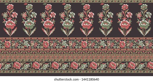 Seamless Traditional Background Indian Motif