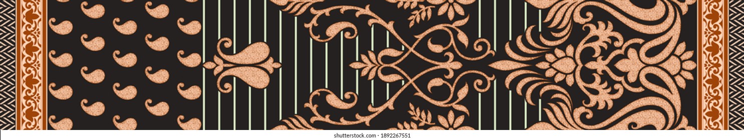 Seamless Traditional Background Indian motif Design