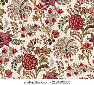 Seamless Traditional Indian Motif For Print