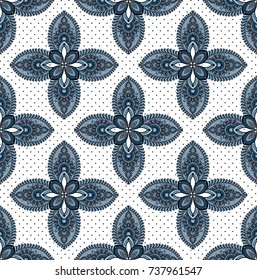 Seamless Traditional Indian Pattern Stock Illustration 737961547 ...