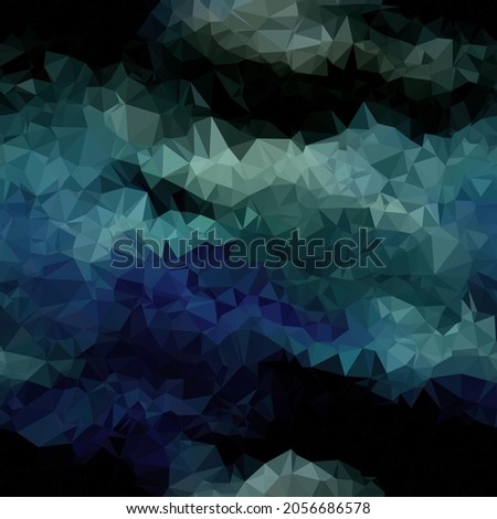 Seamless triangle pattern for surface pattern and print. High quality illustration. Colored wavy vivid trendy gradient swatch. Funky hipster contemporary graphic tile for background or textile.