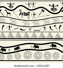 Seamless Tribal Pattern Stock Illustration 129211187 Shutterstock