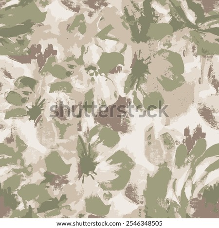 Seamless tropical pattern with hand drawn plants, leaves and exotic flowers. Jungle summer background. Perfect for fabric design, digital papers, wallpaper, apparel. Vector illustration