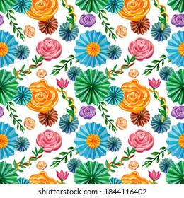 Seamless watercolor pattern and