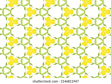 Seamless watercolor pattern yellow tulip. For home textiles, towels, tacks, aprons. It can also be used for vintage style invitations, scrapbooking, wrapping paper, iPad, iPhone, phone, laptop case