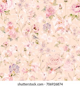 Vintage Floral Wallpaper Images Stock Photos Vectors Shutterstock