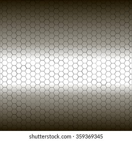 Seamless White And Black Pentagon Background.