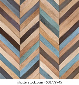 Seamless wood parquet texture (chevron various)