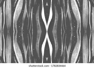 Nahtlose Zebra-Muster. Abstraktes Safari Design. Aquarellhaut weißer Camouflage-Hintergrund. Graue Zebra-Streifen. Modeafrikanische Textur. Aquarellfarbener Zoomfur. Nahtlose Zebra Wiederholung.