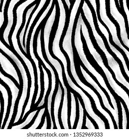 Seamless Zebra Skin Pattern