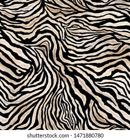 seamless zebra skin pattern. hand drawn