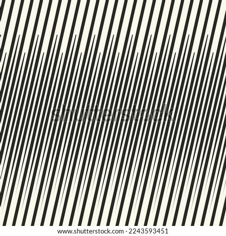 Seamlessly repeatable geometric monochrome pattern with distorted lines