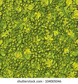 A seamlessly repeatable leaf background. Raster.