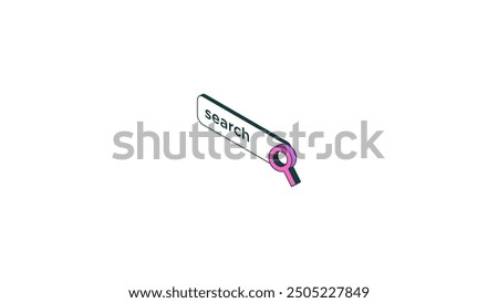Search Bar Icon Set Vector Design on White Background.