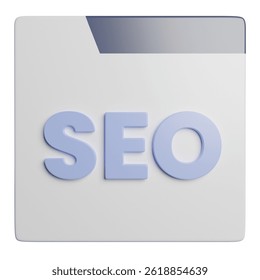 Search Engine Optimization 3D Rendering Illustration